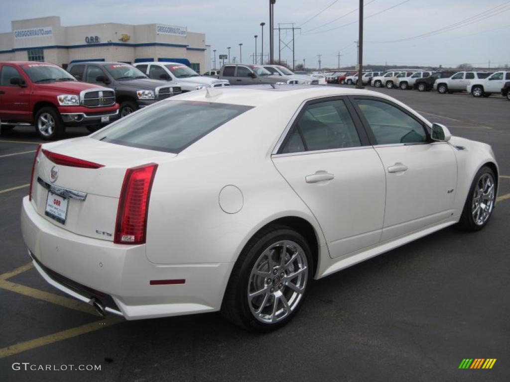 2009 CTS -V Sedan - White Diamond Tri-Coat / Ebony photo #7