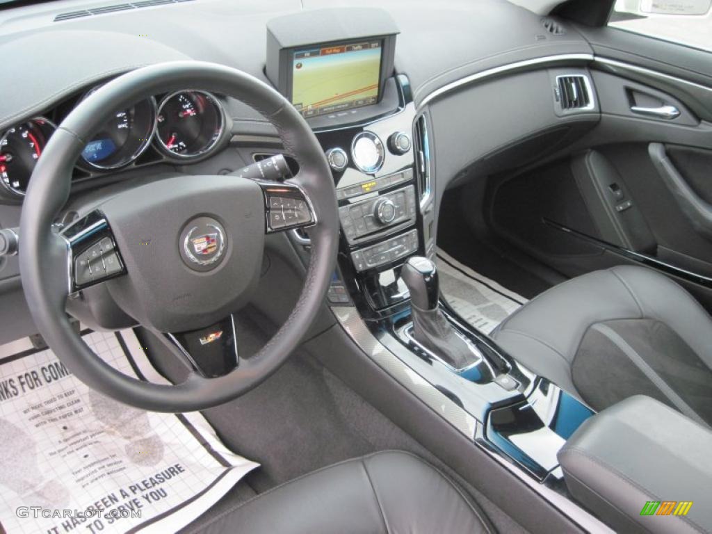 2009 CTS -V Sedan - White Diamond Tri-Coat / Ebony photo #12