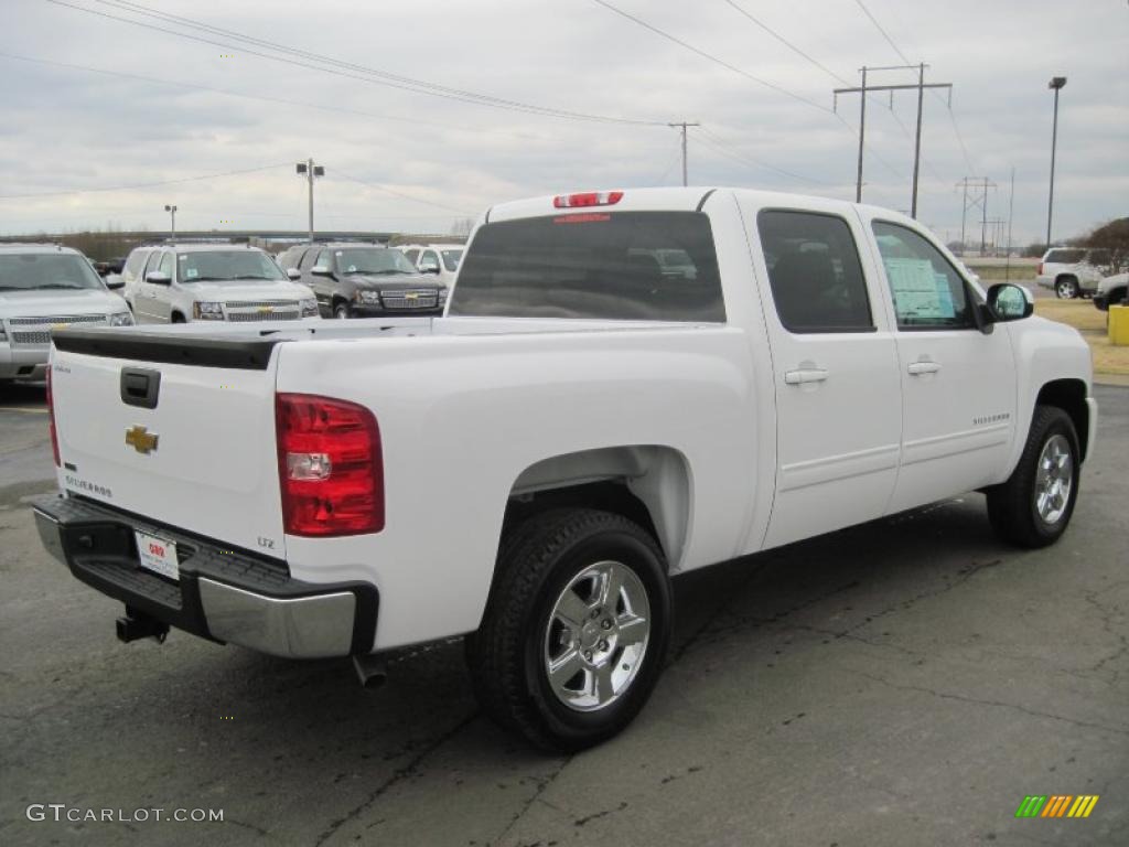 2010 Silverado 1500 LTZ Crew Cab - Summit White / Dark Cashmere/Light Cashmere photo #4