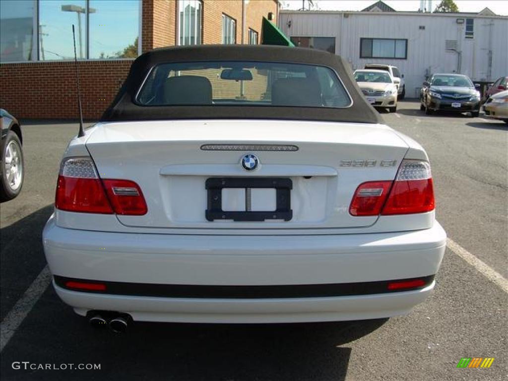 2006 3 Series 330i Convertible - Alpine White / Beige photo #3