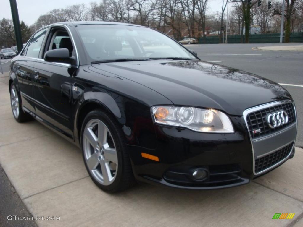 2008 A4 3.2 quattro Sedan - Brilliant Black / Black photo #6