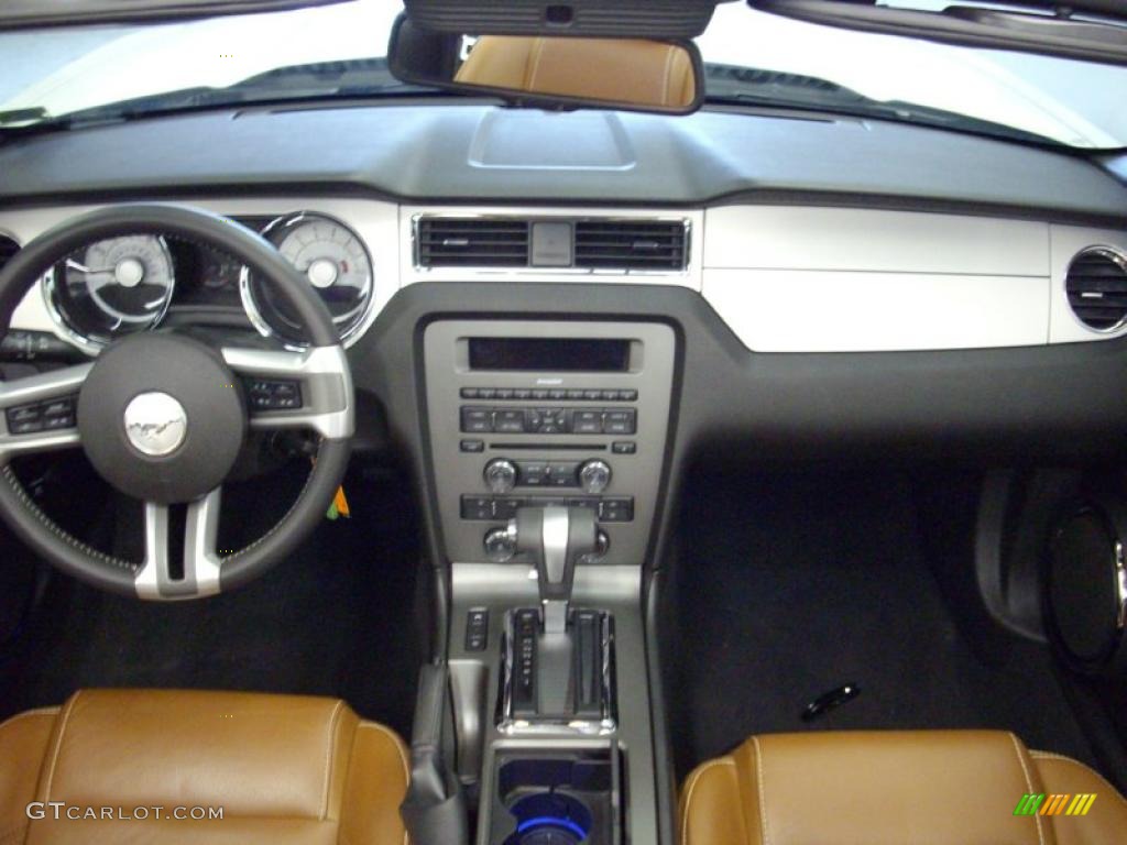 2010 Mustang V6 Premium Convertible - Performance White / Saddle photo #6