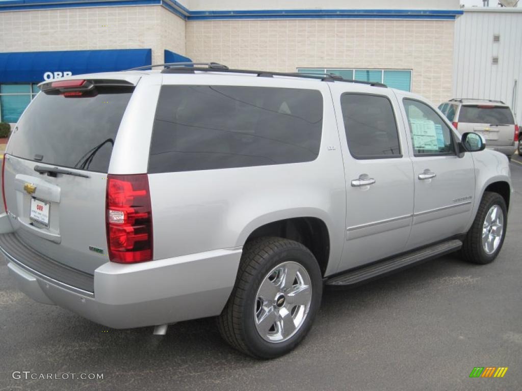 2010 Suburban LTZ - Sheer Silver Metallic / Light Titanium/Dark Titanium photo #7