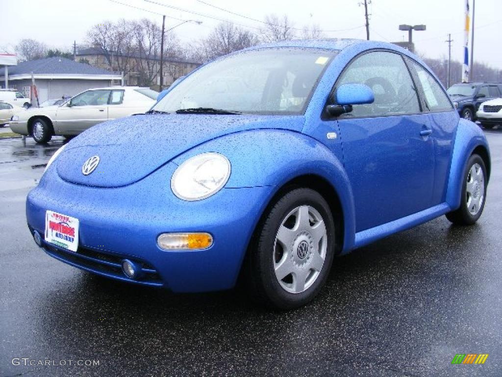 2000 New Beetle GLS Coupe - Techno Blue Metallic / Black photo #1