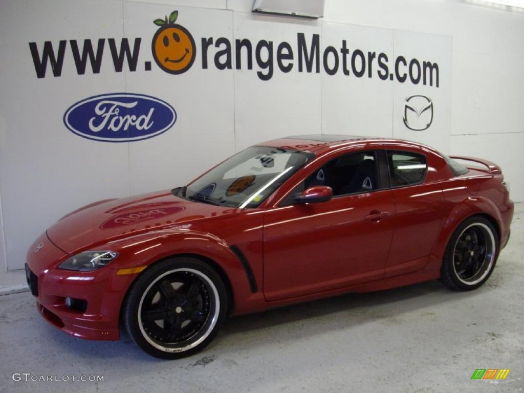 2004 RX-8 Sport - Velocity Red Mica / Black photo #1