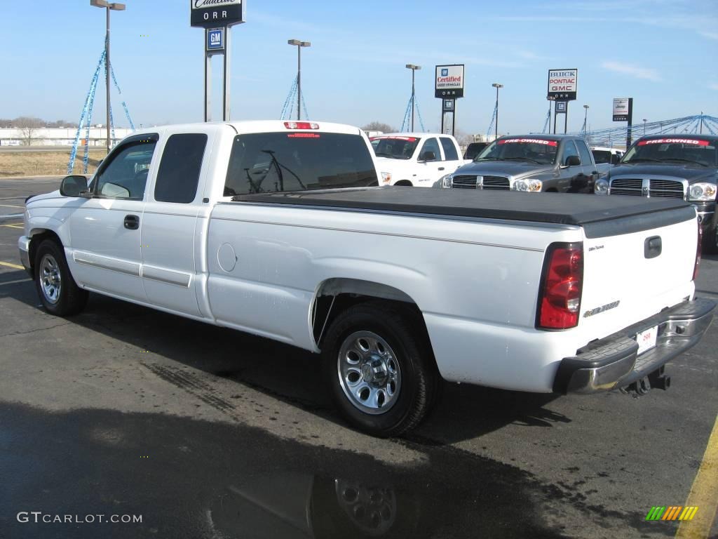 2006 Silverado 1500 LT Extended Cab - Summit White / Tan photo #5