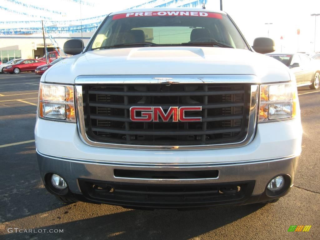 2007 Sierra 2500HD SLE Crew Cab - Summit White / Ebony Black photo #2