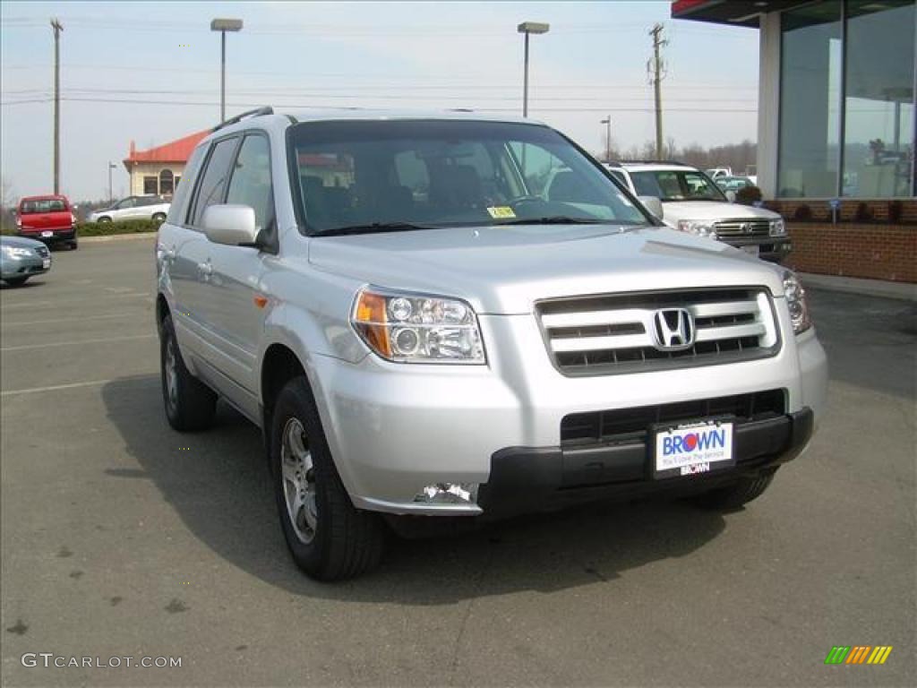 2007 Pilot EX-L 4WD - Billet Silver Metallic / Gray photo #1