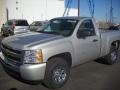 Sheer Silver Metallic - Silverado 1500 Regular Cab 4x4 Photo No. 1