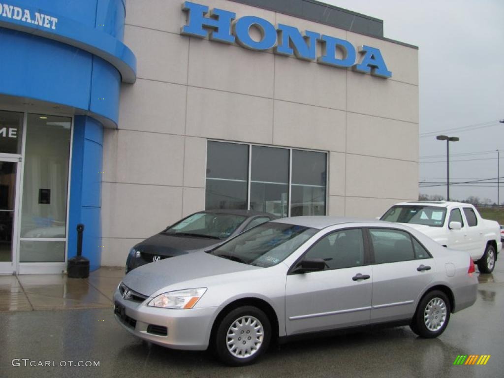 2006 Accord Value Package Sedan - Alabaster Silver Metallic / Gray photo #1