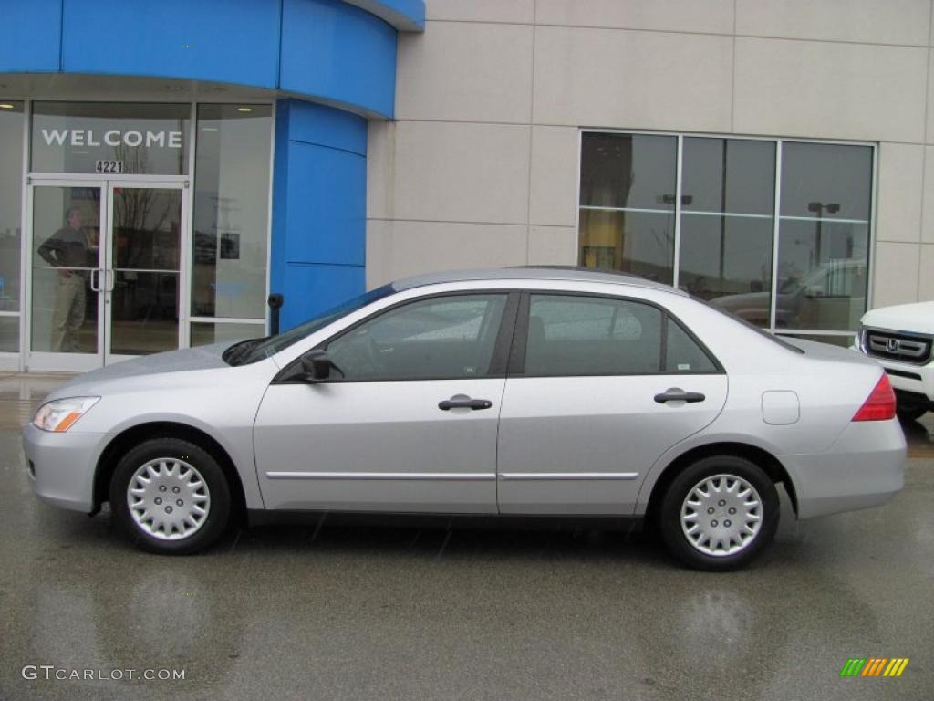 2006 Accord Value Package Sedan - Alabaster Silver Metallic / Gray photo #3
