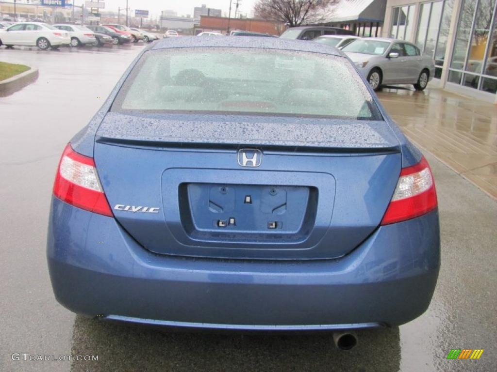 2007 Civic EX Coupe - Atomic Blue Metallic / Gray photo #6