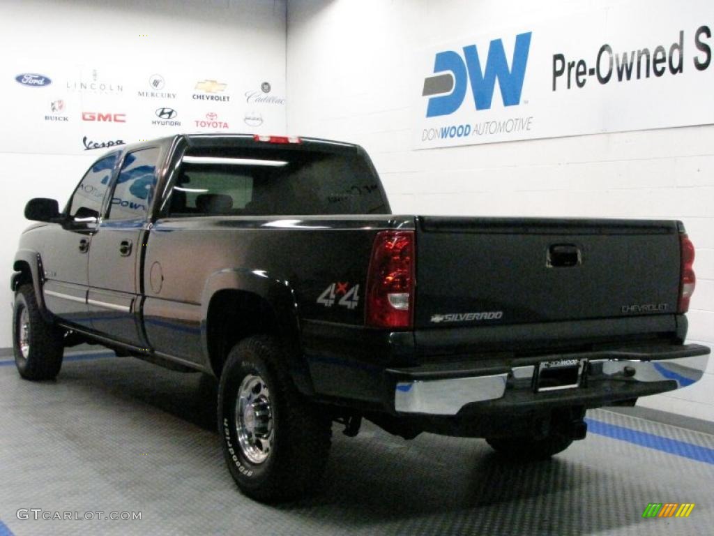 2003 Silverado 2500HD LS Crew Cab 4x4 - Dark Gray Metallic / Dark Charcoal photo #3