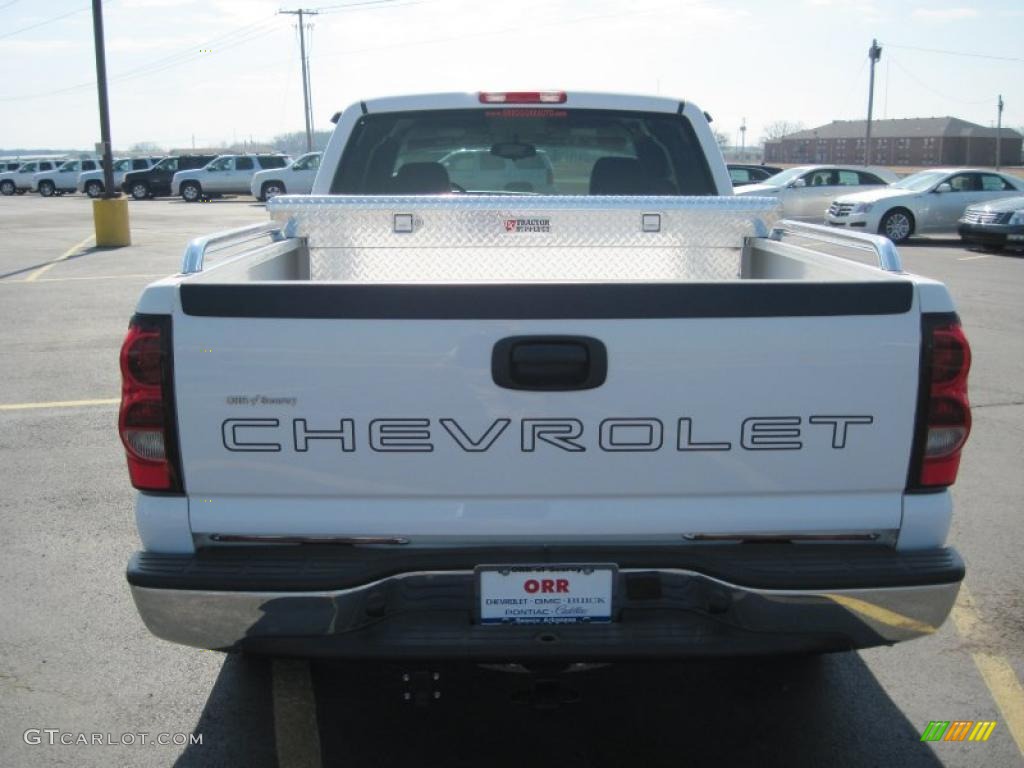 2005 Silverado 1500 LS Extended Cab - Summit White / Medium Gray photo #5