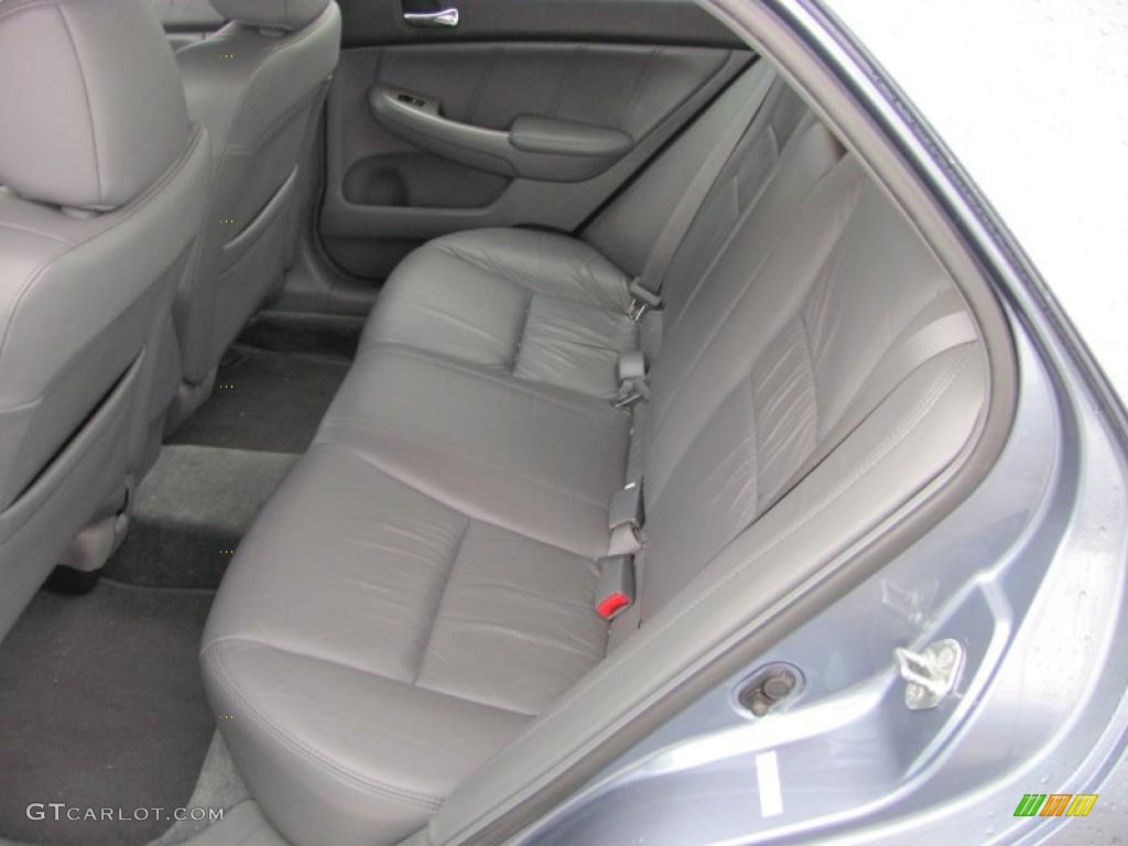 2007 Accord EX-L Sedan - Cool Blue Metallic / Gray photo #8