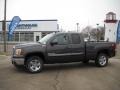 2010 Storm Gray Metallic GMC Sierra 1500 SLE Extended Cab 4x4  photo #2