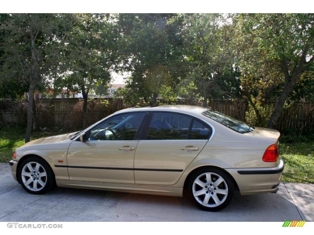 2000 3 Series 328i Sedan - Light Yellow Metallic / Black photo #4