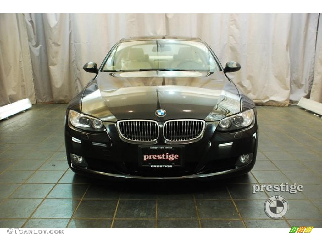 2009 3 Series 328xi Coupe - Black Sapphire Metallic / Cream Beige Dakota Leather photo #9