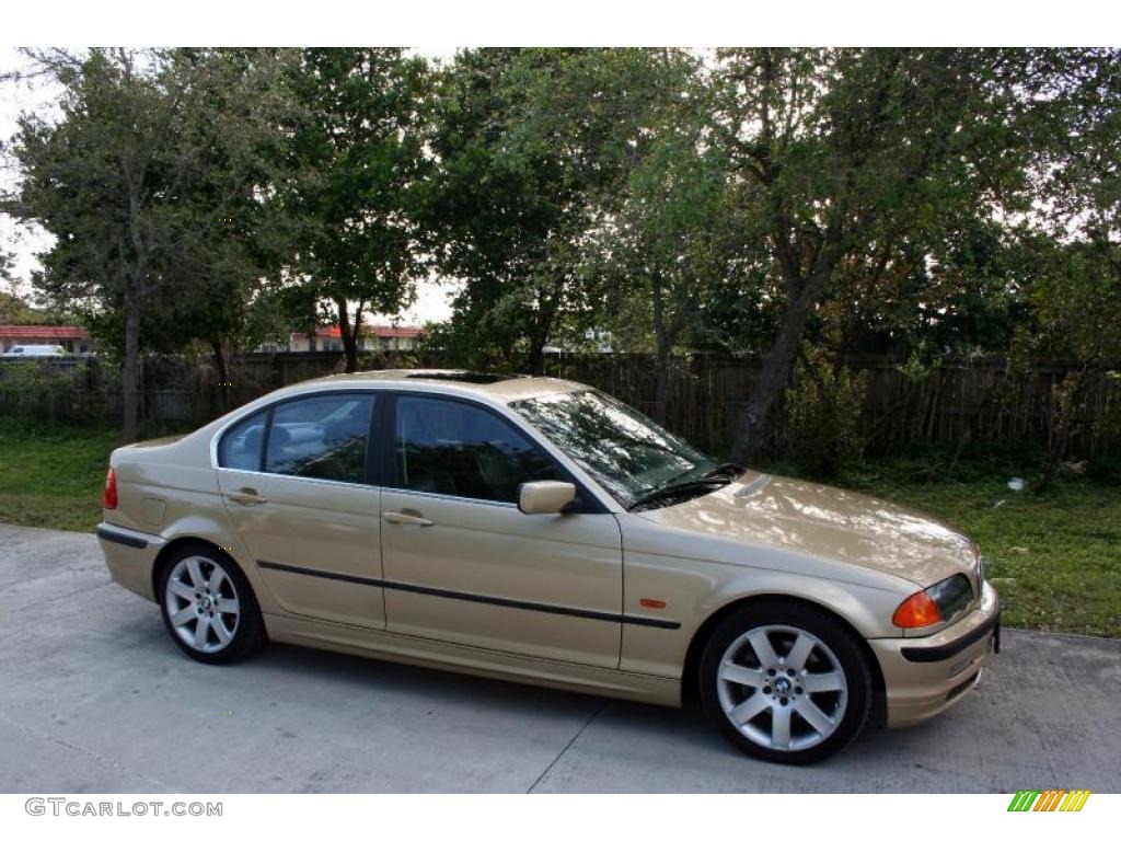 2000 3 Series 328i Sedan - Light Yellow Metallic / Black photo #12