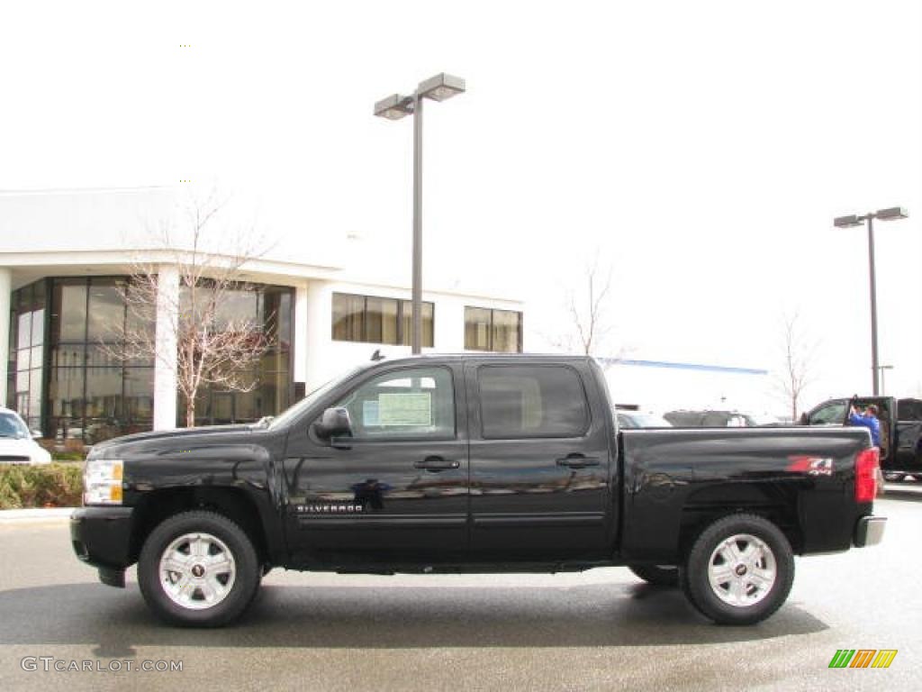 2010 Silverado 1500 LTZ Crew Cab 4x4 - Black / Ebony photo #1