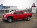 2010 Fire Red GMC Sierra 1500 SLE Extended Cab 4x4  photo #2