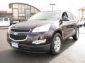 2010 Dark Cherry Metallic Chevrolet Traverse LT AWD  photo #2