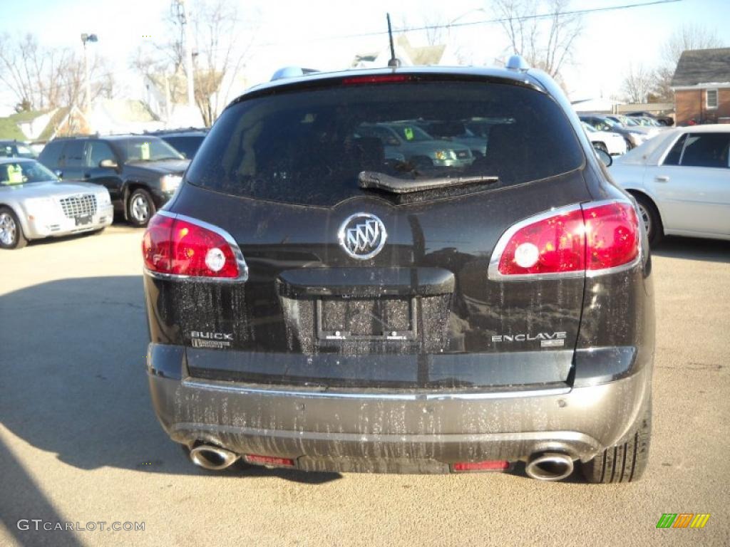 2010 Enclave CXL - Carbon Black Metallic / Ebony/Ebony photo #8