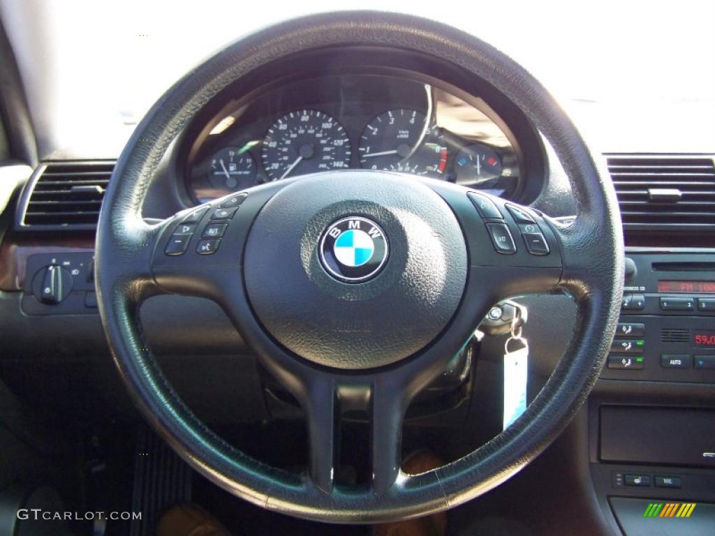 2002 3 Series 325i Coupe - Titanium Silver Metallic / Black photo #19