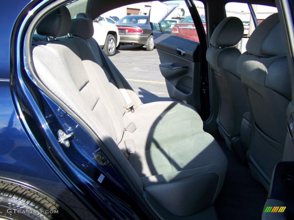 2007 Civic LX Sedan - Royal Blue Pearl / Gray photo #10