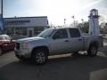 2010 Pure Silver Metallic GMC Sierra 1500 SLE Crew Cab 4x4  photo #2