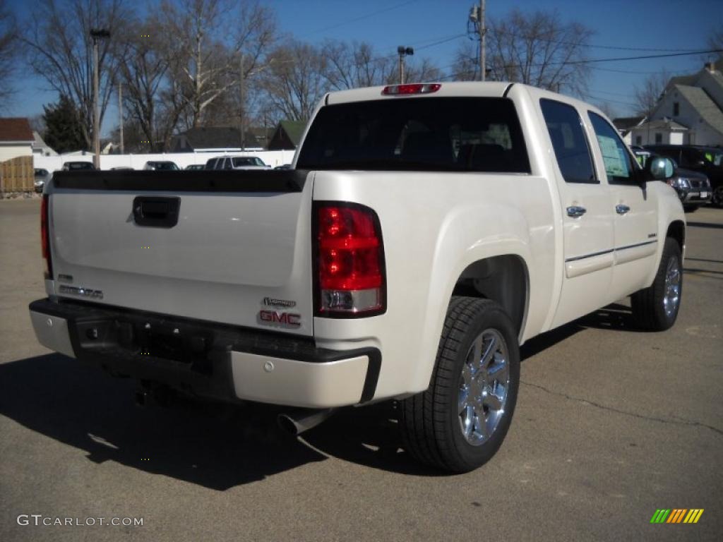 2010 Sierra 1500 Denali Crew Cab AWD - White Diamond Tricoat / Ebony photo #7