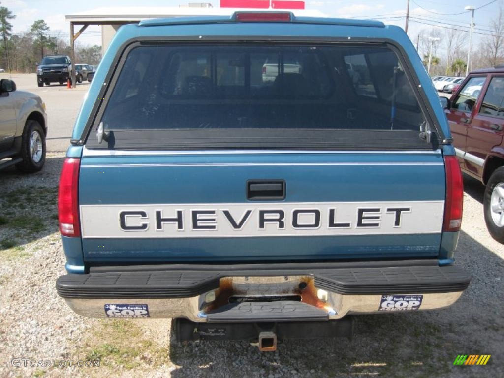 1997 C/K C1500 Silverado Extended Cab - Bright Blue Metallic / Medium Dark Pewter photo #3