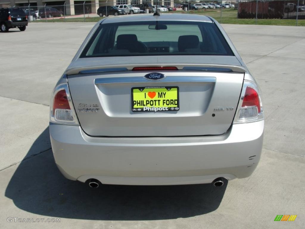 2008 Fusion SEL V6 - Brilliant Silver Metallic / Charcoal Black photo #4