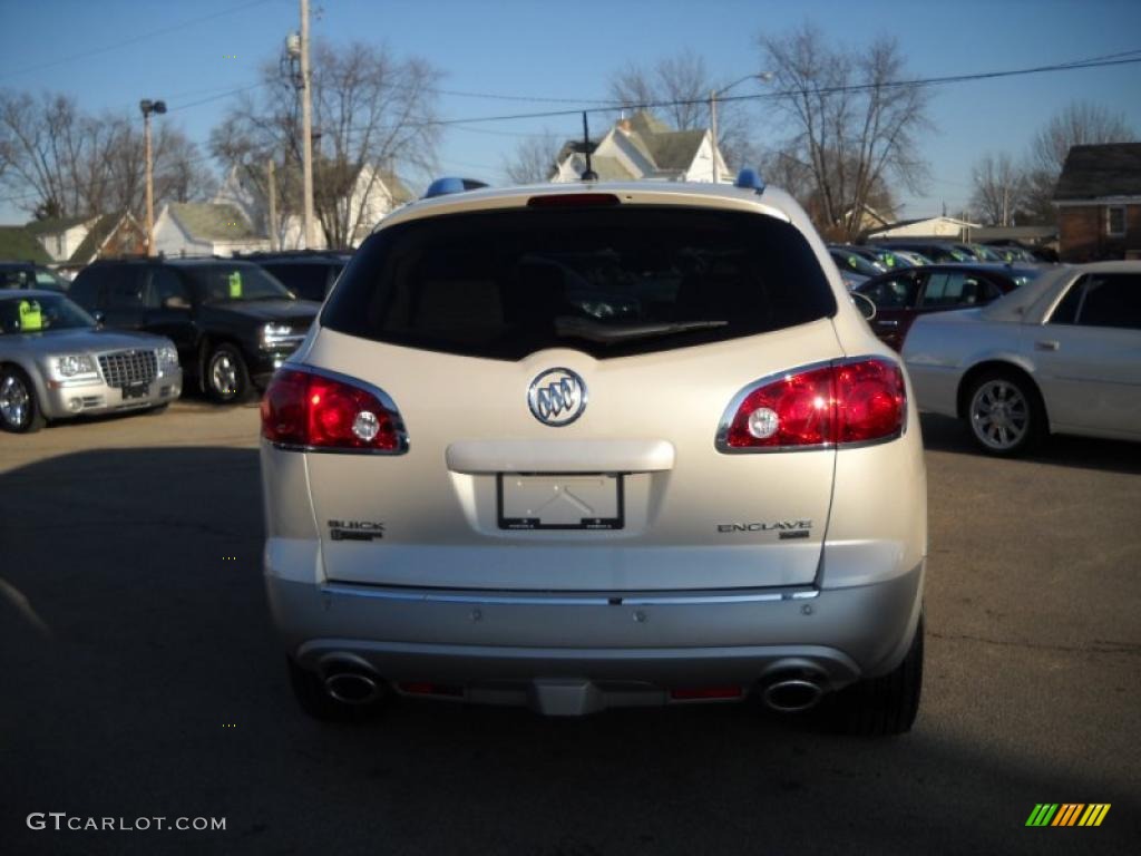 2010 Enclave CXL AWD - White Diamond Tricoat / Cashmere/Cocoa photo #8