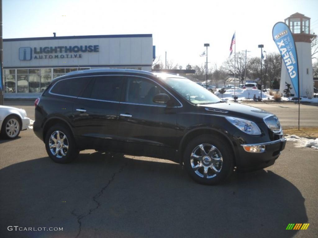 2010 Enclave CXL - Carbon Black Metallic / Ebony/Ebony photo #1