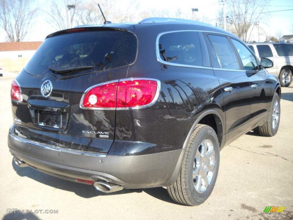 2010 Enclave CXL - Carbon Black Metallic / Ebony/Ebony photo #7