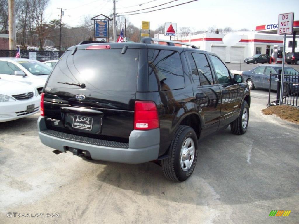 2002 Explorer XLS 4x4 - Black Clearcoat / Graphite photo #5