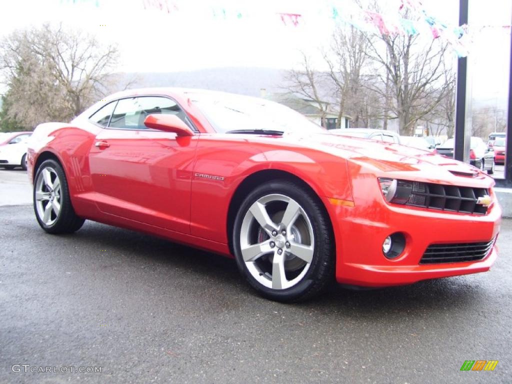 2010 Camaro SS Coupe - Victory Red / Black photo #1