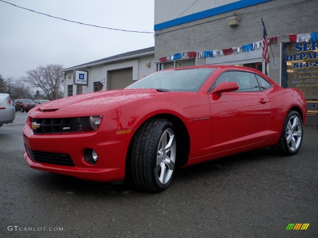 2010 Camaro SS Coupe - Victory Red / Black photo #1