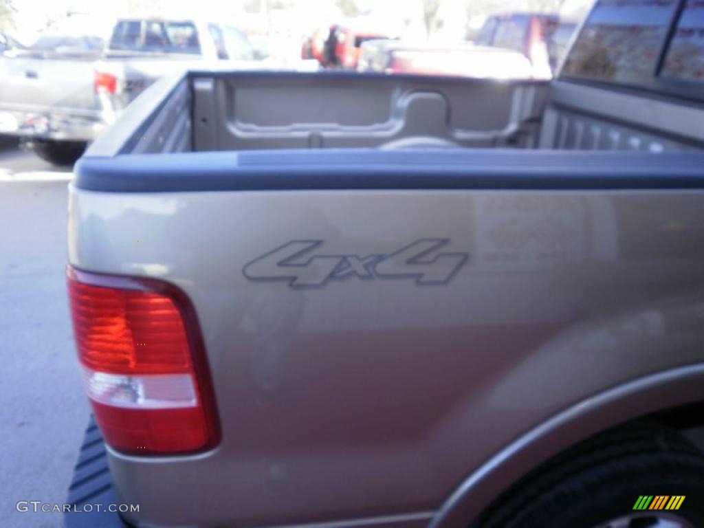 2004 F150 Lariat SuperCrew 4x4 - Arizona Beige Metallic / Tan photo #4