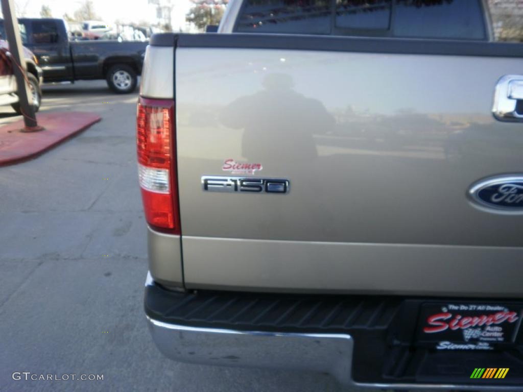 2004 F150 Lariat SuperCrew 4x4 - Arizona Beige Metallic / Tan photo #5