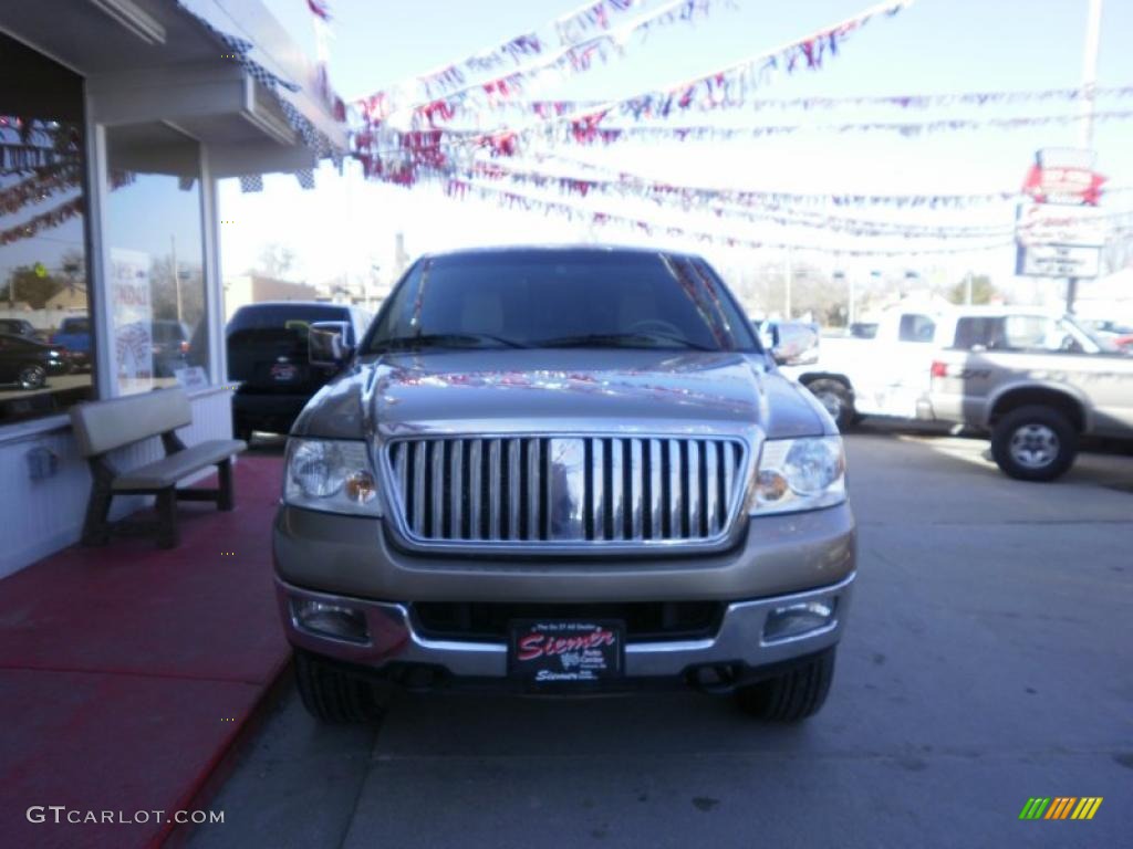 2004 F150 Lariat SuperCrew 4x4 - Arizona Beige Metallic / Tan photo #11