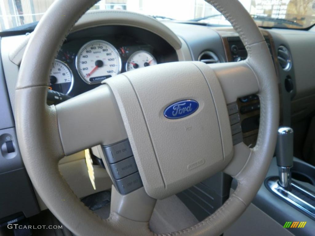 2004 F150 Lariat SuperCrew 4x4 - Arizona Beige Metallic / Tan photo #19