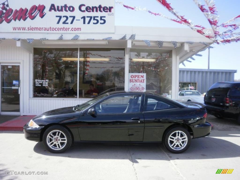 2002 Cavalier LS Sport Coupe - Black / Graphite photo #1