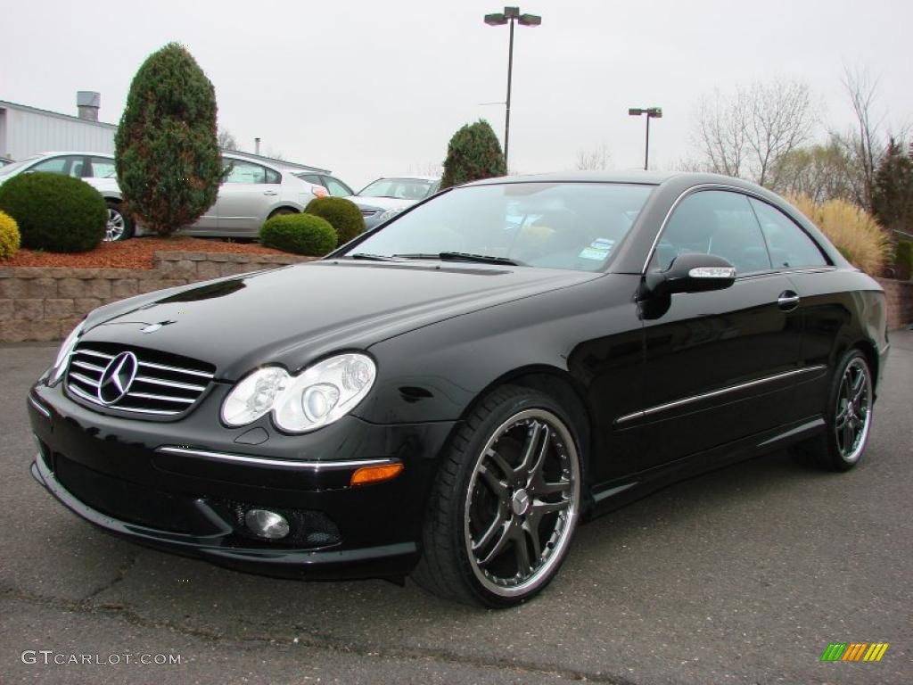 2005 CLK 500 Coupe - Black / Charcoal photo #1