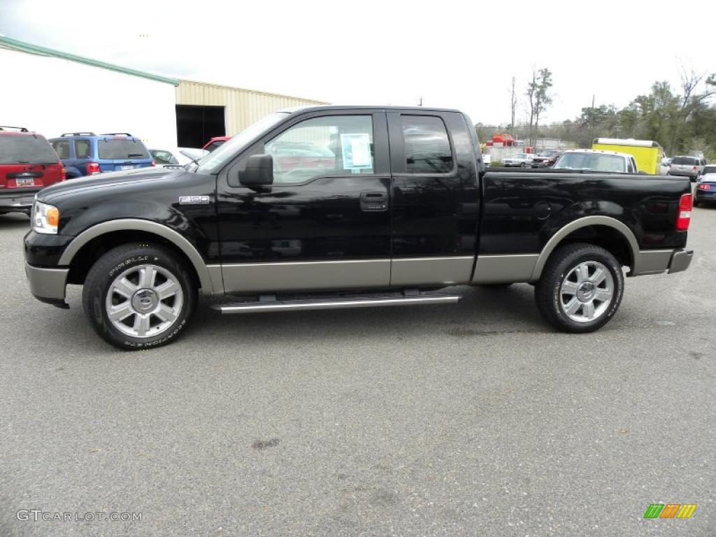 2006 F150 Lariat SuperCab - Black / Tan photo #2