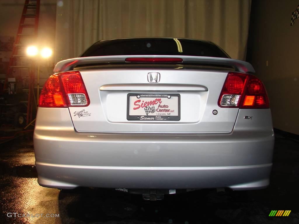 2005 Civic LX Sedan - Satin Silver Metallic / Gray photo #14