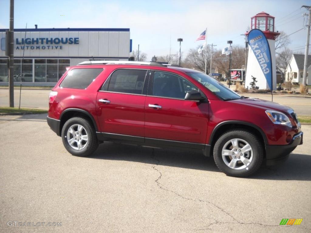 2010 Acadia SLE - Red Jewel Tintcoat / Ebony photo #1