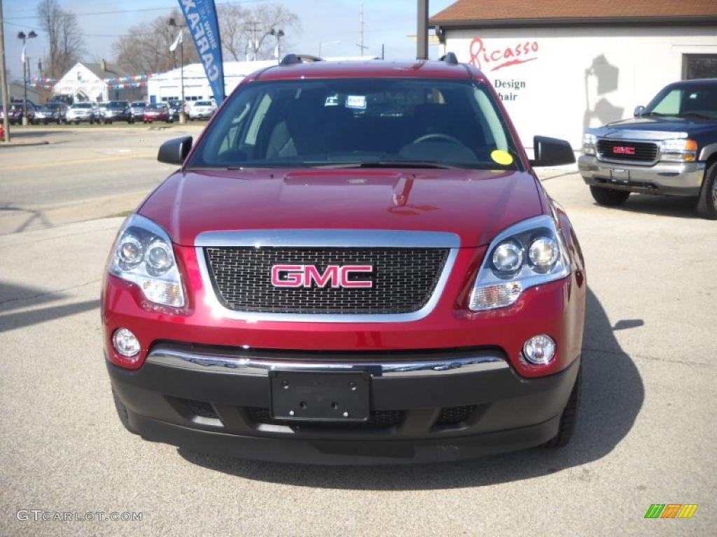 2010 Acadia SLE - Red Jewel Tintcoat / Ebony photo #4