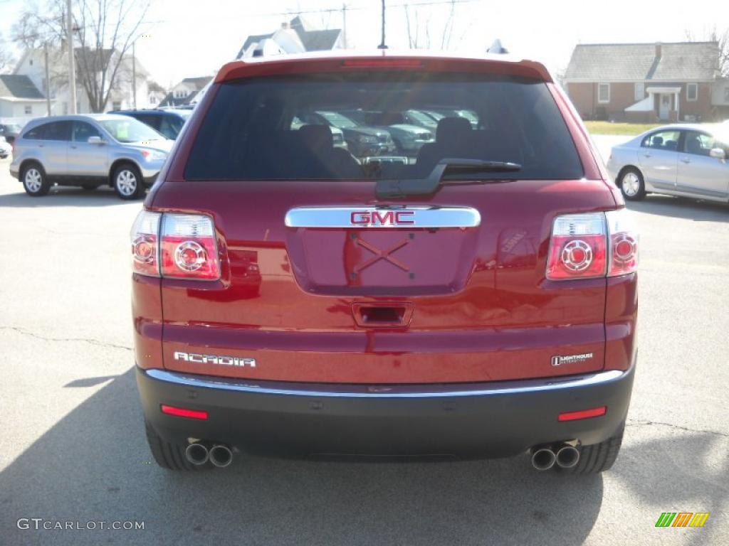 2010 Acadia SLE - Red Jewel Tintcoat / Ebony photo #8